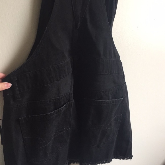AEO Black Overall Dress - Picture 9 of 9